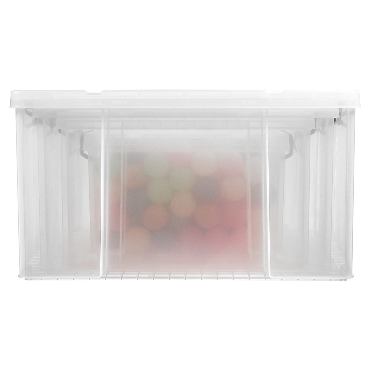 Profesional Caja para Almacenar Plástico Transparente Estable Apilable